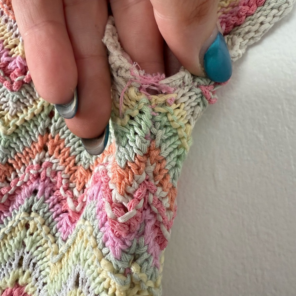 Sigrid Olsen Y2K Pastel Knit Top - Picture 7 of 7